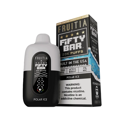 Fifty Bar X Fruitia 20K Disposable Vape (black edition)