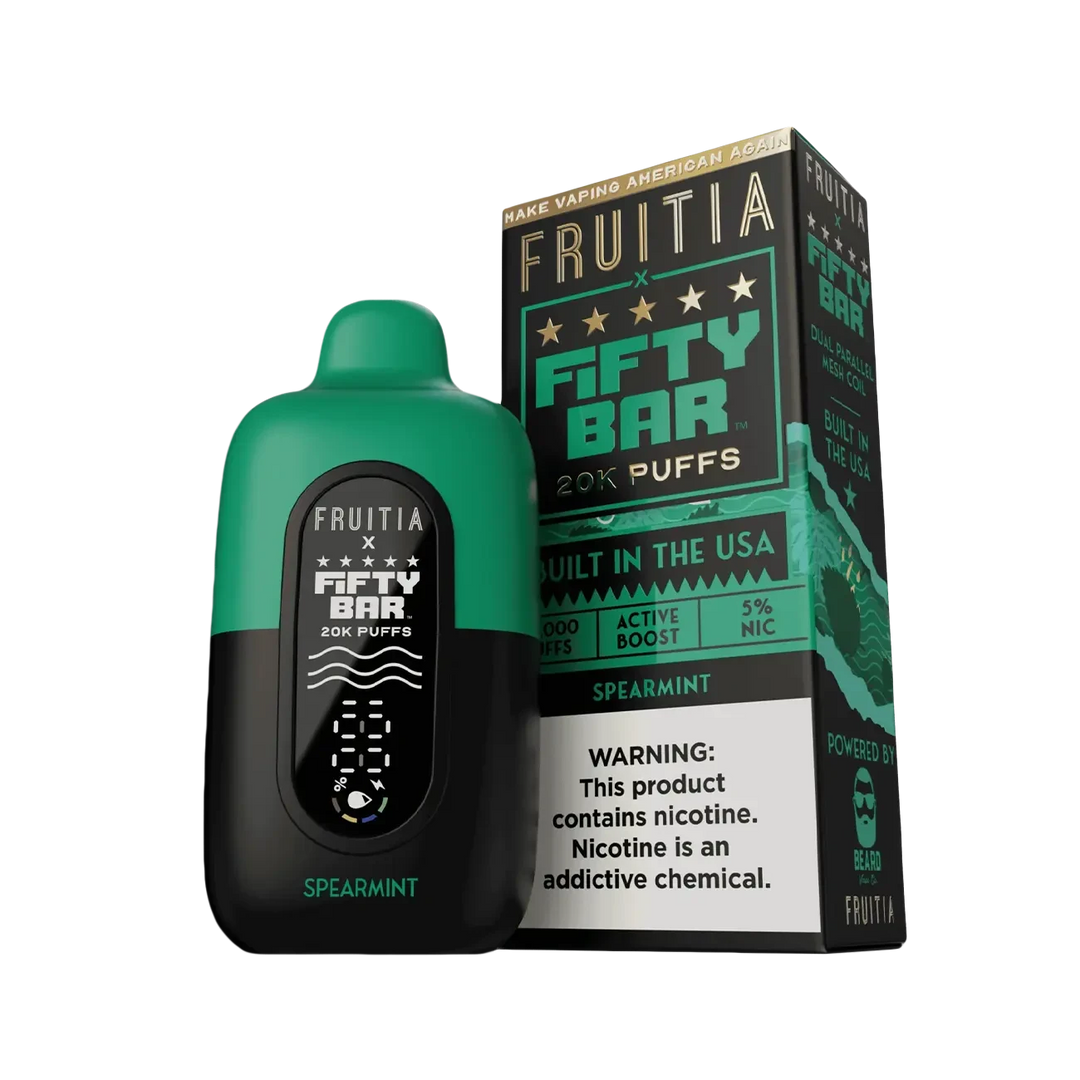 Fifty Bar X Fruitia 20K Disposable Vape (black edition)